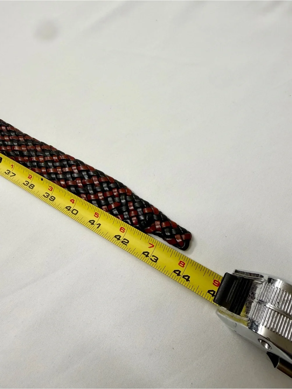 Cole Haan Woven Leather Belt Size 36 Brown & Black